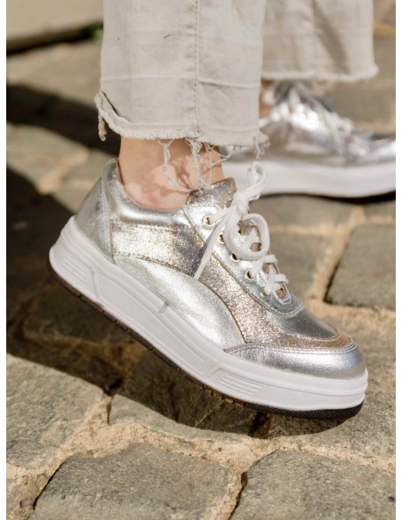 Colomba Glitter Plateado