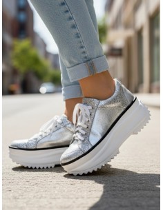 Josefa Print Plateado